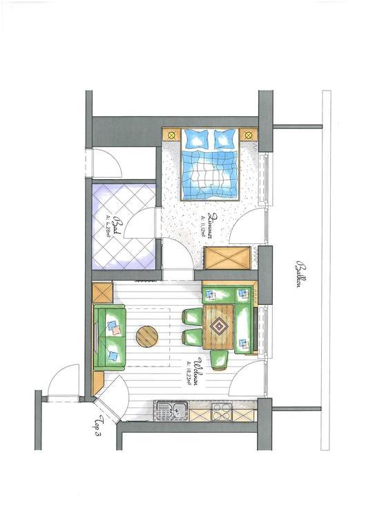 Aparthotel Hohe Bruecke มิทเทอร์ซิลล์ ห้อง รูปภาพ